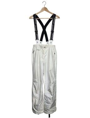 Spyder XTL Insulated Ski Pants With Removable Suspenders Pearl White Women's 6